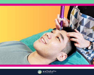 In the cosmopolitan city of Singapore, a male customer is experiencing the advanced Microneedling treatment at Wellaholic. This innovative treatment is designed to help individuals achieve their skincare goals by using microneedling technology to stimulate the skin’s natural healing process and promote collagen production. The Microneedling treatment is a non-invasive procedure that uses tiny needles to create micro-channels in the skin, which triggers the body’s natural healing process and stimulates the production of collagen and elastin. This process results in smoother, firmer, and more youthful-looking skin, enhancing the individual’s overall appearance. The effectiveness of the Microneedling treatment is widely recognized. Many customers have reported visible improvements in their skin texture, tone, and firmness after just a few sessions, making it a popular choice for those seeking a safe and effective skincare treatment.