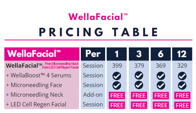 2022-01-Pricing-WellaFacial