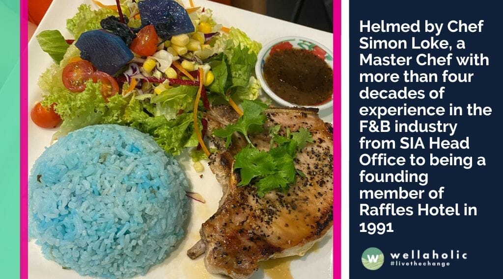 Helmed by Chef Simon Loke, a Master Chef with more than four decades of experience in the F&B industry from SIA Head Office to being a founding member of Raffles Hotel in 1991