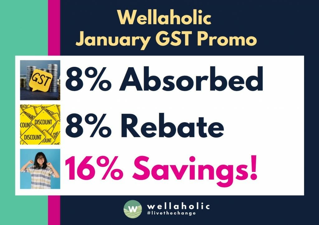 8% GST Absorbed + 8% Rebate = 16% Savings this January~!