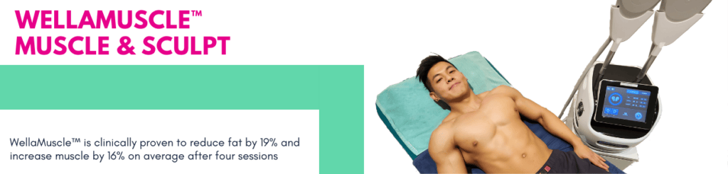 WellaMuscle™ uses high-intensity focused electromagnetic (HIFEM) energy to stimulate muscle contractions.