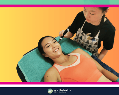 In the heart of Singapore, a woman is experiencing the advanced Microneedling treatment at Wellaholic. This innovative treatment is designed to help individuals achieve their skincare goals by using microneedling technology to stimulate the skin’s natural healing process and promote collagen production. The Microneedling treatment is a non-invasive procedure that uses tiny needles to create micro-channels in the skin, which triggers the body’s natural healing process and stimulates the production of collagen and elastin. This process results in smoother, firmer, and more youthful-looking skin, enhancing the individual’s overall appearance. The effectiveness of the Microneedling treatment is widely recognized. Many customers have reported visible improvements in their skin texture, tone, and firmness after just a few sessions, making it a popular choice for those seeking a safe and effective skincare treatment. The woman undergoing the treatment is in the capable hands of Wellaholic’s professional staff. Their expertise and dedication to customer satisfaction ensure a positive and comfortable experience throughout the treatment process.