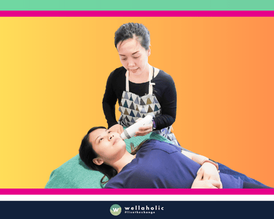 In the vibrant city of Singapore, a female customer is experiencing the innovative RF Vlift facial treatment at Wellaholic. This advanced treatment is designed to help individuals achieve their skincare goals by using radio frequency (RF) technology to rejuvenate and firm the skin. The RF Vlift facial treatment is a non-invasive procedure that uses RF energy to heat the dermis, the deepest layer of skin, stimulating collagen production and resulting in tighter, firmer skin. This process results in a more youthful and refreshed appearance, enhancing the individual’s overall look. The effectiveness of the RF Vlift facial treatment is widely recognized. Many customers have reported visible improvements in their skin texture, tone, and firmness after just a few sessions, making it a popular choice for those seeking a safe and effective skincare treatment. The male customer undergoing the treatment is in the capable hands of Wellaholic’s professional staff. Their expertise and dedication to customer satisfaction ensure a positive and comfortable experience throughout the treatment process.