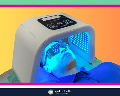 Wellaholic's LED Cell Regeneration Facial is a facial treatment that utilizes LED light therapy to stimulate cell regeneration and collagen production in the skin. This treatment has several advantages, including safety and hygiene due to the lack of contact with the customer's face or skin. The LED array used in the treatment also ensures full coverage for the face and neck, ensuring that the entire area is treated. LED light therapy has been shown to improve skin texture and reduce the appearance of fine lines and wrinkles, making this facial a popular choice for those looking to rejuvenate their skin. The treatment is painless and non-invasive, making it suitable for those with sensitive skin. It is also suitable for all skin types, including those with acne-prone or sensitive skin. Overall, the LED Cell Regeneration Facial is a safe, effective, and non-invasive option for those looking to improve their skin health and appearance.