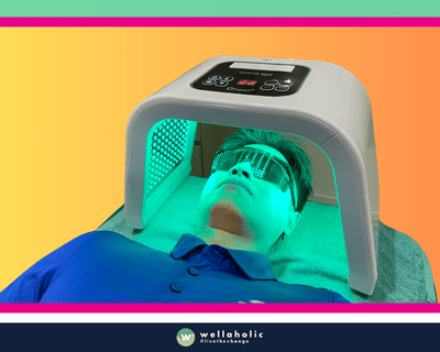 Treatment: Elight Monthly Facial In the bustling city of Singapore, a man is experiencing the rejuvenating Elight Monthly Facial treatment at Wellaholic. This advanced facial treatment is designed to help individuals achieve their skincare goals by using a combination of IPL (Intense Pulsed Light) and RF (Radio Frequency) technologies to rejuvenate the skin and reduce signs of aging. The Elight Monthly Facial treatment is a non-invasive procedure that uses IPL to target and reduce skin irregularities such as pigmentation, redness, and acne scars, while the RF technology stimulates collagen production to firm and tighten the skin. This dual-action process results in a smoother, clearer, and more youthful complexion. The effectiveness of the Elight Monthly Facial treatment is widely recognized. Many customers have reported visible improvements in their skin texture and tone after just a few sessions, making it a popular choice for those seeking a safe and effective skincare treatment. The woman undergoing the treatment is in the capable hands of Wellaholic’s professional staff. Their expertise and dedication to customer satisfaction ensure a positive and comfortable experience throughout the treatment process.