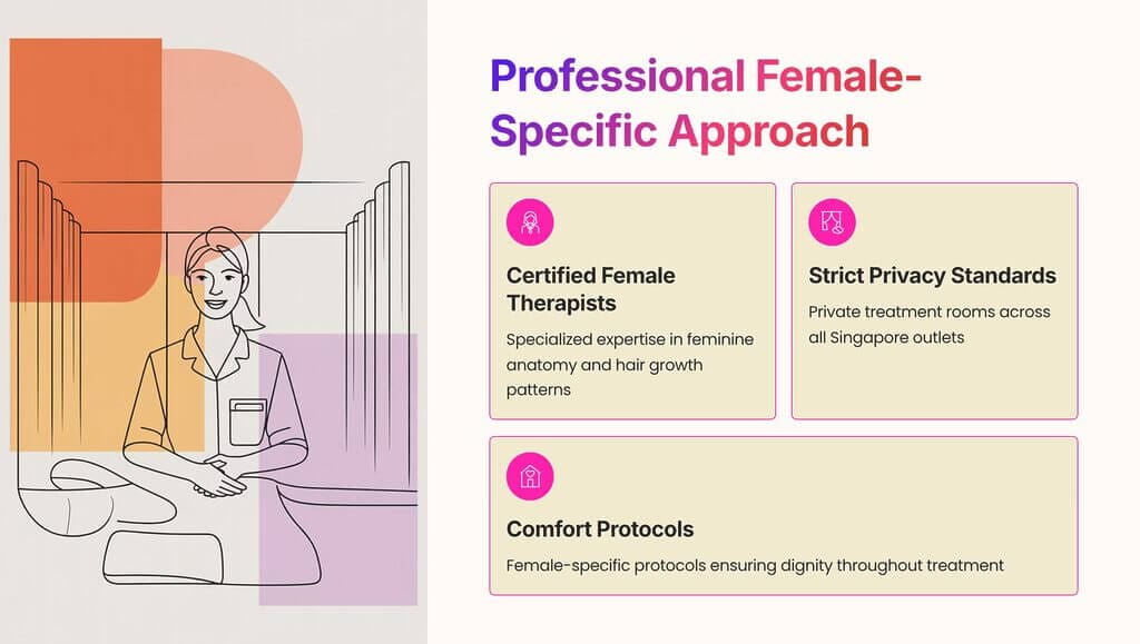 Specialized expertise in feminine anatomy and hair growth patterns