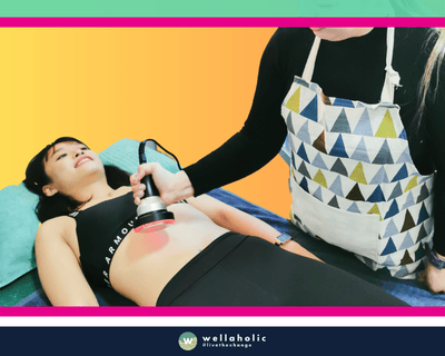 In the bustling city-state of Singapore, a woman is availing the innovative WellaCavi Ultrasonic Fat Cavitation treatment at Wellaholic. Wellaholic’s WellaCavi uses ultrasound fat cavitation to break apart the fat deposits in your body. Also known as ultrasonic lipolysis, this body contouring treatment is also known by other names such as Ultrashape or Liponix. WellaCavi is a much safer alternative to surgical options, such as liposuction. This cavitation treatment is most ideal for targeting small areas of fat to help you contour and sculpt your body. The efficacy of the WellaCavi Ultrasonic Fat Cavitation treatment is well-documented. Numerous customers have reported noticeable changes after just a handful of sessions, making it a sought-after choice for those in pursuit of a safe and effective body sculpting technique. The woman undergoing the treatment is under the care of Wellaholic’s highly trained staff. Their proficiency and commitment to customer satisfaction ensure a positive and relaxing experience throughout the treatment process.