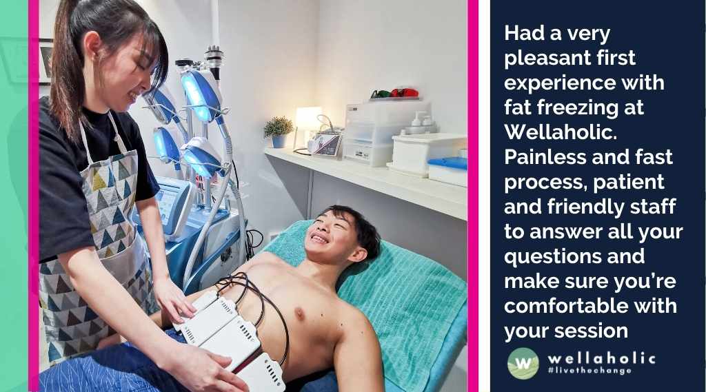 Had a very pleasant first experience with fat freezing at Wellaholic. Painless and fast process, patient and friendly staff to answer all your questions and make sure you’re comfortable with your session