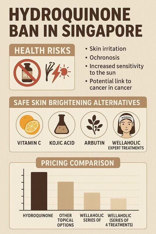 Wellaholic's PTT treatment costs less than half what hydroquinone products cost annually

