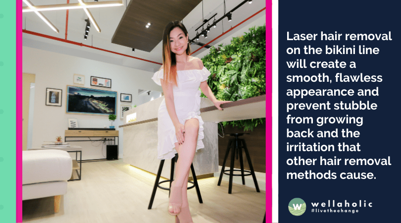 Laser hair removal on the bikini line will create a smooth, flawless appearance and prevent stubble from growing back and the irritation that other hair removal methods cause.