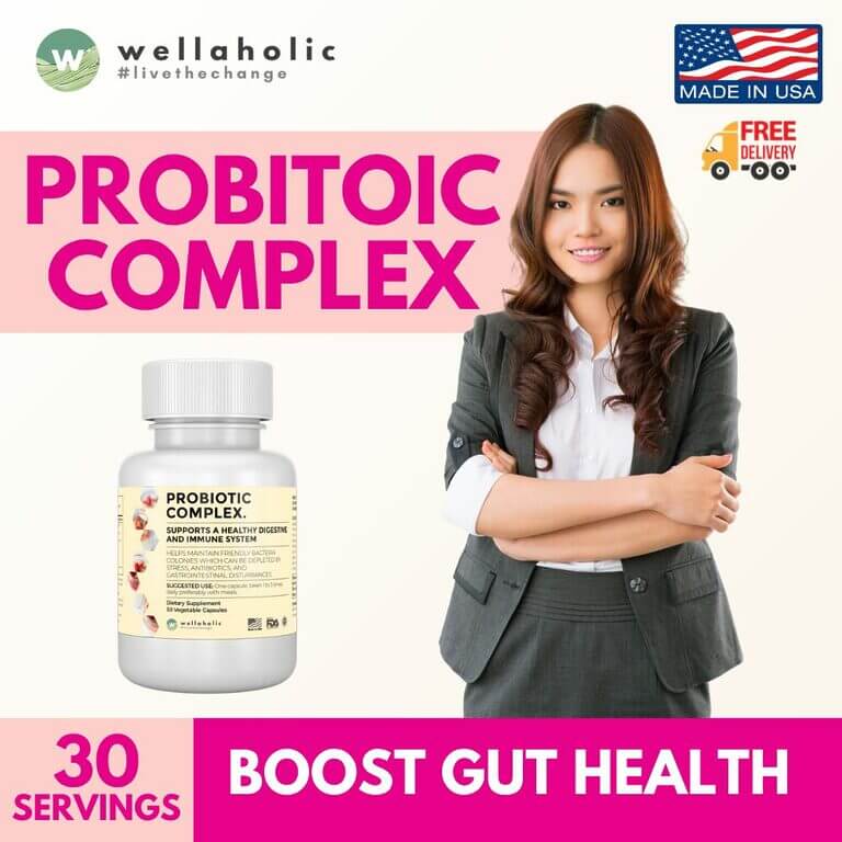 Probiotic Complex Supplement by Wellaholic