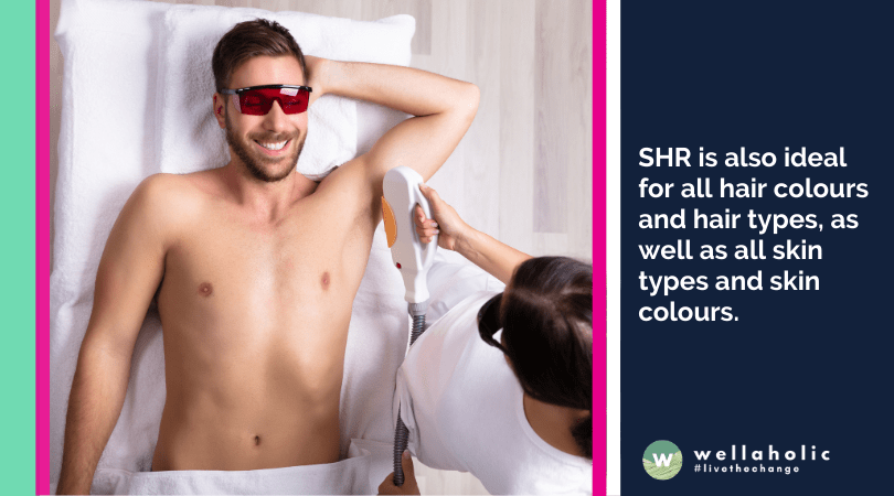 激光在浅色和深色皮肤上的工作方式不同。皮肤较白的人将被归为1、2和3类型，对较短波长（755纳米）的反应最好，这对皮肤较为温和，对浅色毛发也有效。
