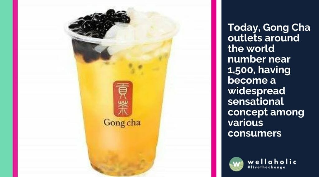Today, Gong Cha outlets around the world number near 1,500, having become a widespread sensational concept among various consumers