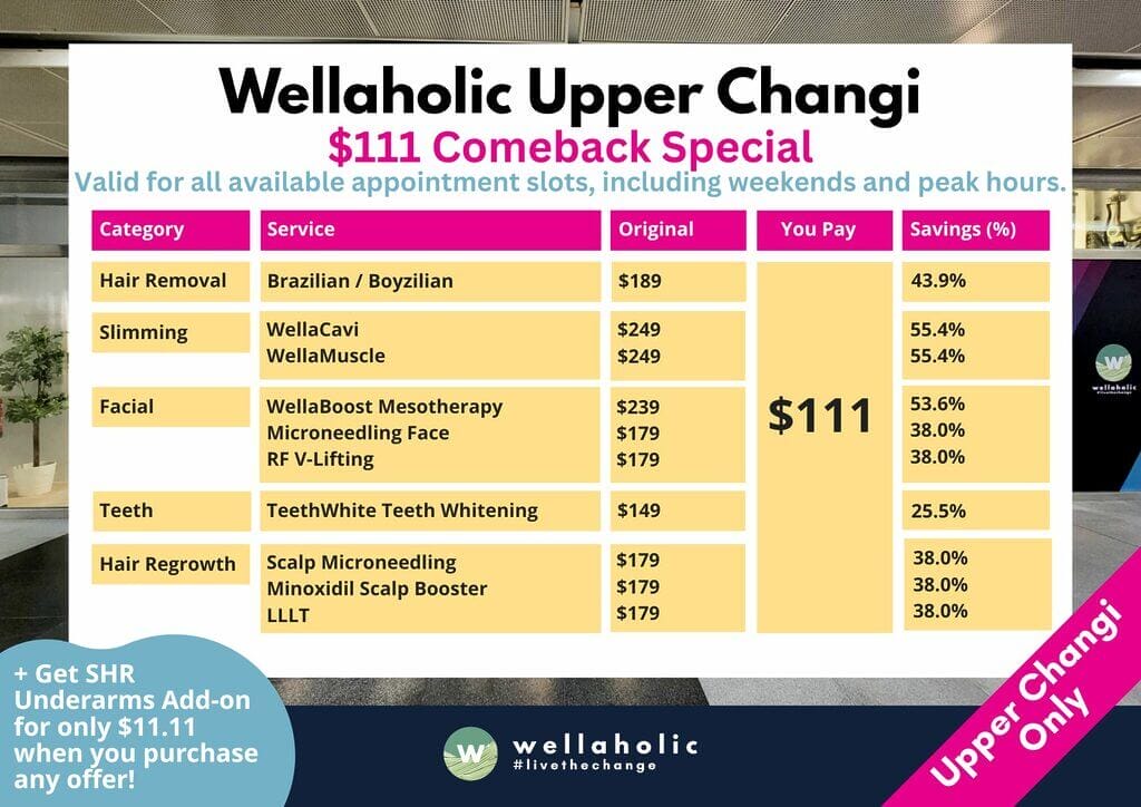 For a limited time, choose one of our most popular express treatments for the special price of just $111. This is your chance to try a new service or indulge in a long-time favourite, with savings of up to 55% off the usual price!