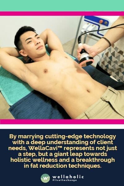 By marrying cutting-edge technology with a deep understanding of client needs, WellaCavi™ represents not just a step, but a giant leap towards holistic wellness and a breakthrough in fat reduction techniques.
