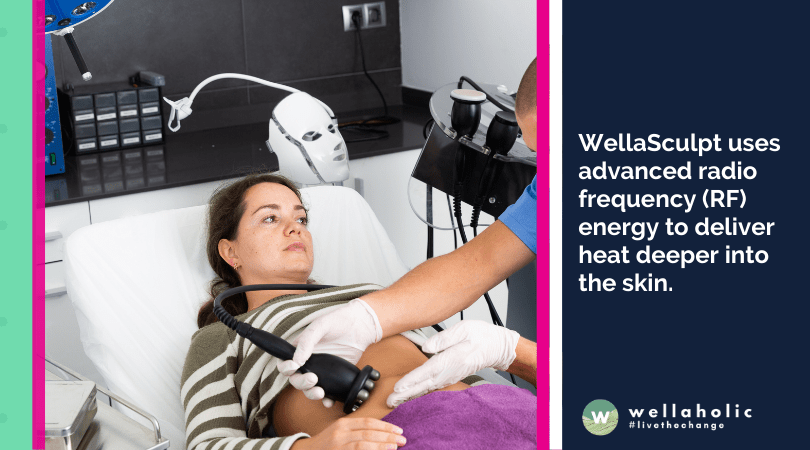 WellaSculpt uses advanced radio frequency (RF) energy to deliver heat deeper into the skin.