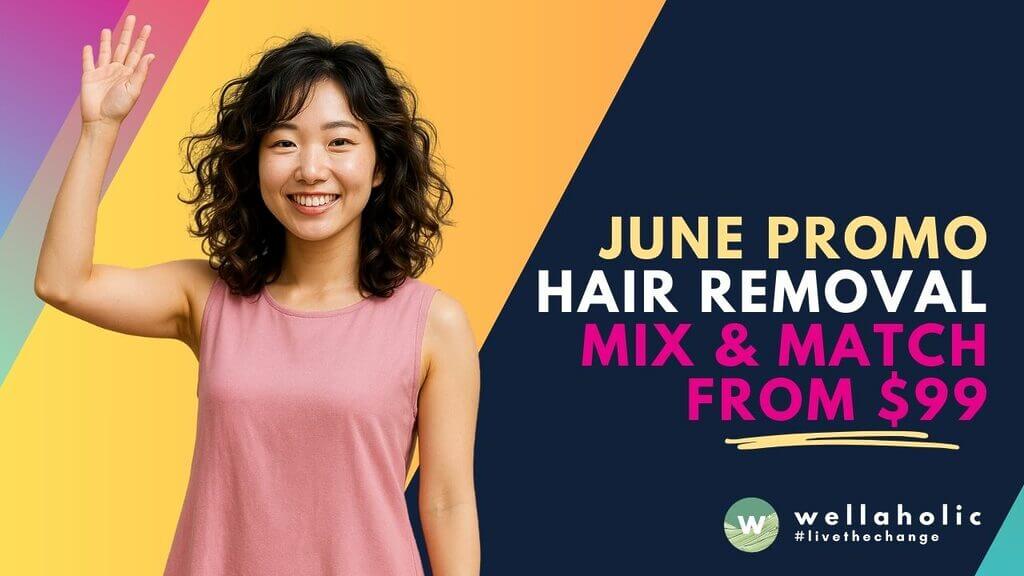 June Hair Removal Special in Singapore: Mix & match any 2 SHR areas from $99. New customers save up to $109 with our flexible tiered pricing. Book now!