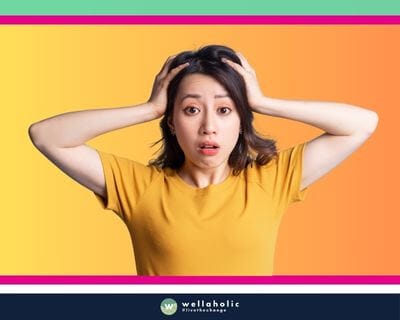 shocked look of an asian lady 