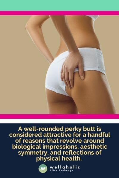 A well-rounded perky butt is considered attractive for a handful of reasons that revolve around biological impressions, aesthetic symmetry, and reflections of physical health. 