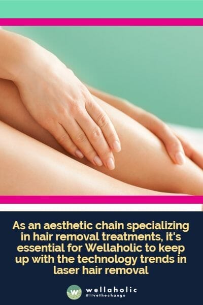 As an aesthetic chain specializing in hair removal treatments, it's essential for Wellaholic to keep up with the technology trends in laser hair removal