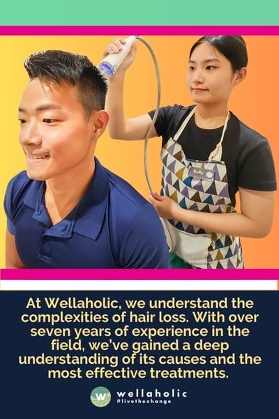 At Wellaholic, we understand the complexities of hair loss. With over seven years of experience in the field, we’ve gained a deep understanding of its causes and the most effective treatments.