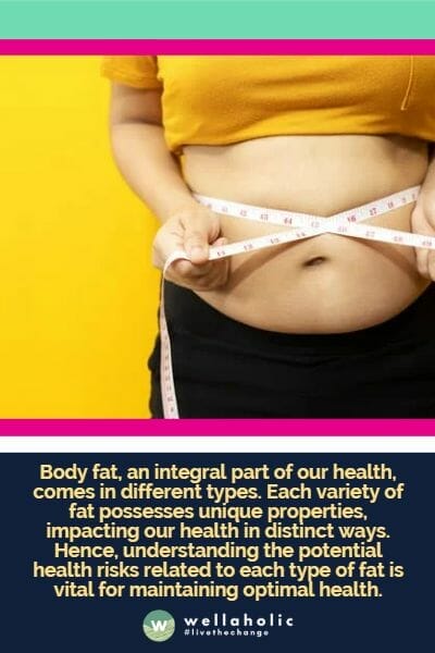 Body fat, an integral part of our health, comes in different types. Each variety of fat possesses unique properties, impacting our health in distinct ways. Hence, understanding the potential health risks related to each type of fat is vital for maintaining optimal health.