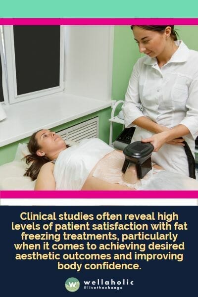 临床研究经常显示，脂肪冻结治疗在患者中具有很高的满意度，特别是在达到期望的美学效果和提升身体自信方面。