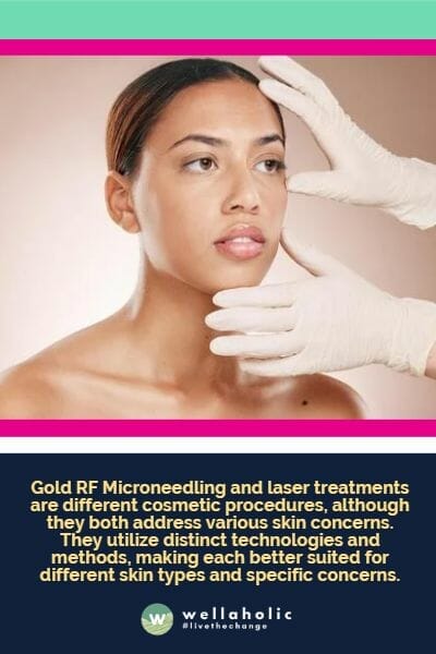 黄金RF射频微针美容的运作方式不同。它使用镀金微针在皮肤中制造微小创伤，激发人体的自然愈合反应。然后通过这些微针将射频能量传导到皮肤，刺激胶原蛋白和弹力蛋白的生成。这个过程导致皮肤更紧致、更光滑和更年轻。镀金微针还有助于减少皮肤刺激和炎症，为许多患者提供更安全、更舒适的体验。