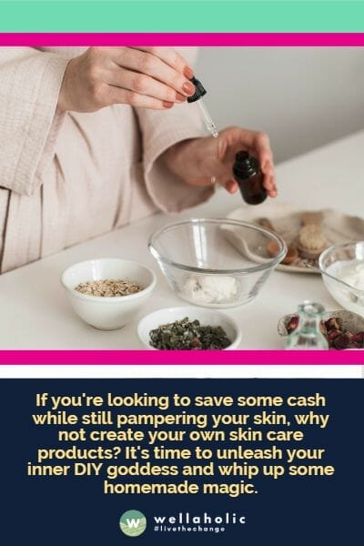 If you're looking to save some cash while still pampering your skin, why not create your own skin care products? It's time to unleash your inner DIY goddess and whip up some homemade magic.
