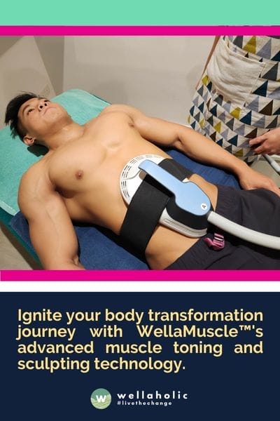Ignite your body transformation journey with WellaMuscle™'s advanced muscle toning and sculpting technology.