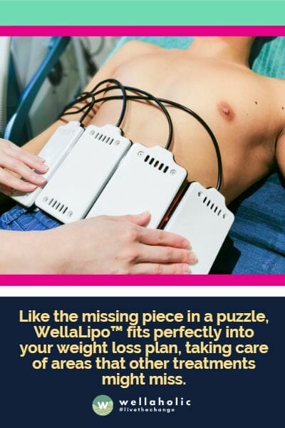 Like the missing piece in a puzzle, WellaLipo™ fits perfectly into your weight loss plan, taking care of areas that other treatments might miss.