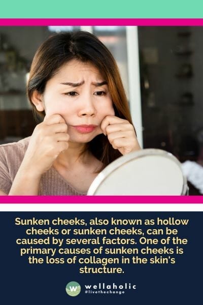 Sunken cheeks, also known as hollow cheeks or sunken cheeks, can be caused by several factors. One of the primary causes of sunken cheeks is the loss of collagen in the skin's structure.