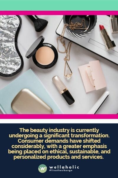 The beauty industry is currently undergoing a significant transformation. Consumer demands have shifted considerably, with a greater emphasis being placed on ethical, sustainable, and personalized products and services. 