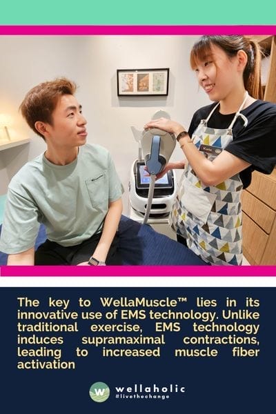 The key to WellaMuscle™ lies in its innovative use of EMS technology. Unlike traditional exercise, EMS technology induces supramaximal contractions, leading to increased muscle fiber activation