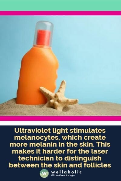 在预约的前一天，应将毛发剃掉。否则，整个毛发会吸收能量并加热，这可能会烧伤皮肤，因为灼伤的毛发会碰触皮肤。同时这也意味着较少的能量将到达毛囊基底，因此效果将不如理想。