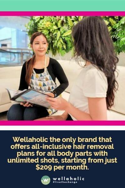 我们是唯一一个提供全身各部位无限次数激光脱毛计划的品牌，每月仅从209美元起。