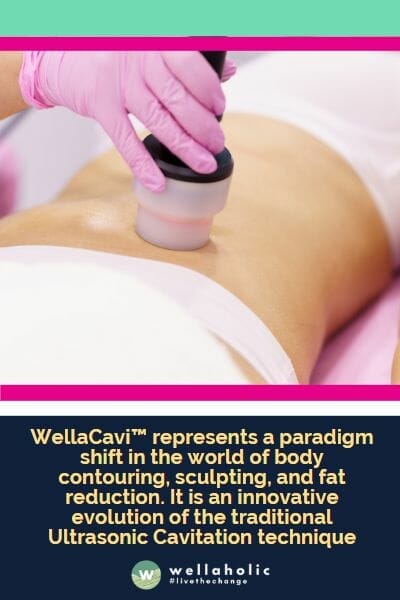 At Wellaholic, our ongoing commitment to your overall well-being is a guiding principle that fuels our relentless quest for innovation. We are always on the lookout for avant-garde methods that can enhance and magnify your journey towards holistic wellness. In our pursuit of this mission, we are elated to announce a significant evolution of our fat reduction treatment. Our popular Ultrasonic Cavitation treatment is getting a comprehensive upgrade and will henceforth be known as WellaCavi™.