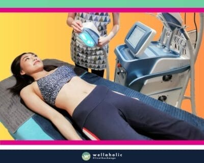 In the bustling city of Singapore, a woman is availing the state-of-the-art WellaFreeze 360 fat freeze treatment at Wellaholic. This revolutionary treatment is designed to assist individuals in their journey towards achieving their desired body shape by targeting and eliminating stubborn fat cells through a process of controlled cooling. The WellaFreeze 360 fat freeze treatment is a non-surgical procedure that employs the principle of cryolipolysis to freeze and destroy fat cells, leaving the surrounding tissues unaffected. The body then naturally metabolizes and expels these dead cells over time, resulting in a more defined and contoured physique. The efficacy of the WellaFreeze 360 fat freeze treatment is well-documented. Numerous customers have reported noticeable changes after just a handful of sessions, making it a sought-after choice for those in pursuit of a safe and effective fat reduction technique.