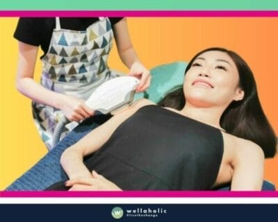 In the cosmopolitan city of Singapore, a woman is experiencing the advanced SHR (Super Hair Removal) treatment at Wellaholic. This leading-edge treatment is designed to help individuals achieve their aesthetic goals by using intense pulsed light technology to remove unwanted hair. The SHR Hair Removal treatment is a non-invasive procedure that uses pulses of light to heat the hair follicles, inhibiting their growth and eventually leading to permanent hair reduction. This method is safe for all skin types and is known for its effectiveness in removing hair from all parts of the body. The effectiveness of the SHR Hair Removal treatment is widely recognized. Many customers have reported significant hair reduction after just a few sessions, making it a popular choice for those seeking a safe and effective hair removal method. The woman undergoing the treatment is in the capable hands of Wellaholic’s professional staff. Their expertise and dedication to customer satisfaction ensure a positive and comfortable experience throughout the treatment process. In conclusion, the SHR Hair Removal treatment at Wellaholic in Singapore is a testament to the advancements in non-invasive aesthetic treatments. It offers a positive, effective, and safe solution for women seeking to reduce unwanted hair and enhance their confidence.