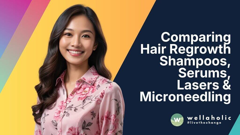Which Is Best For You? Comparing Hair Regrowth Shampoos, Serums, Lasers & Microneedling