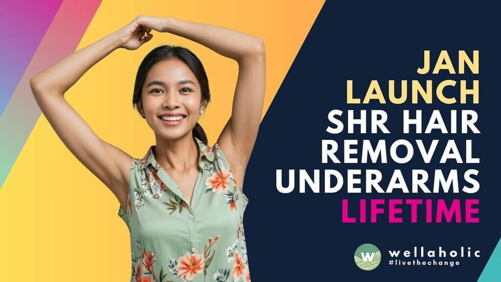 Transform your underarm care with Wellaholic's new Lifetime Unlimited Plans. Enjoy permanent hair removal and skin whitening solutions with one-time payment, available at all outlets.