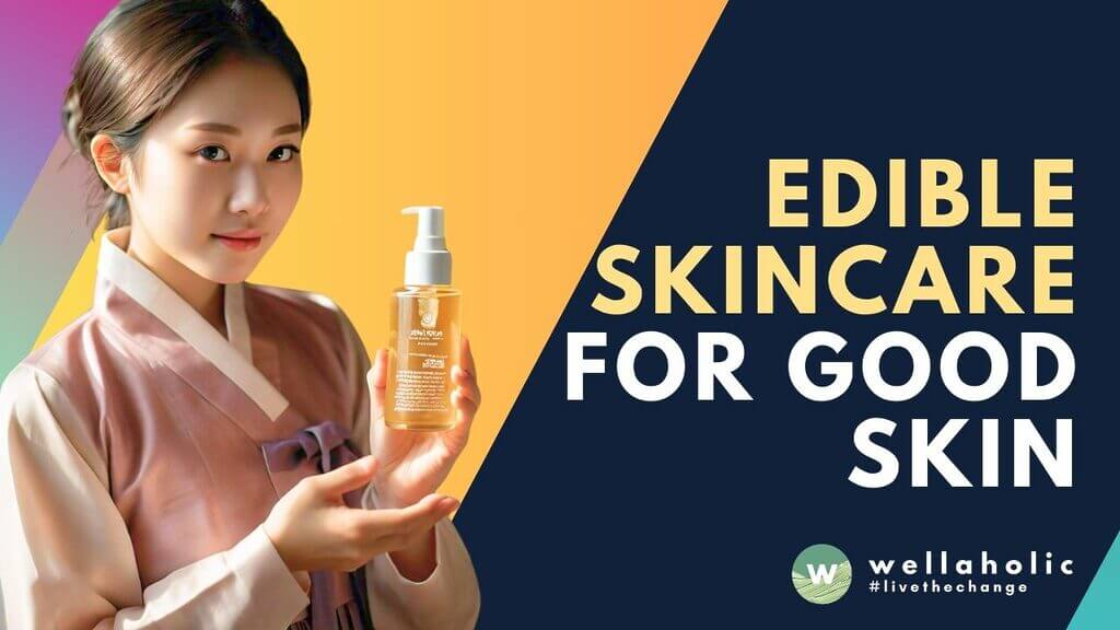 Discover the power of edible skincare for glowing skin. Explore the benefits of collagen drinks and other edible beauty products for healthy, radiant skin.