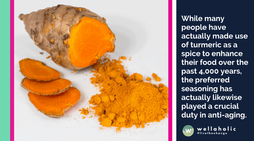 While many people have actually made use of turmeric as a spice to enhance their food over the past 4,000 years, the preferred seasoning has actually likewise played a crucial duty in anti-aging.