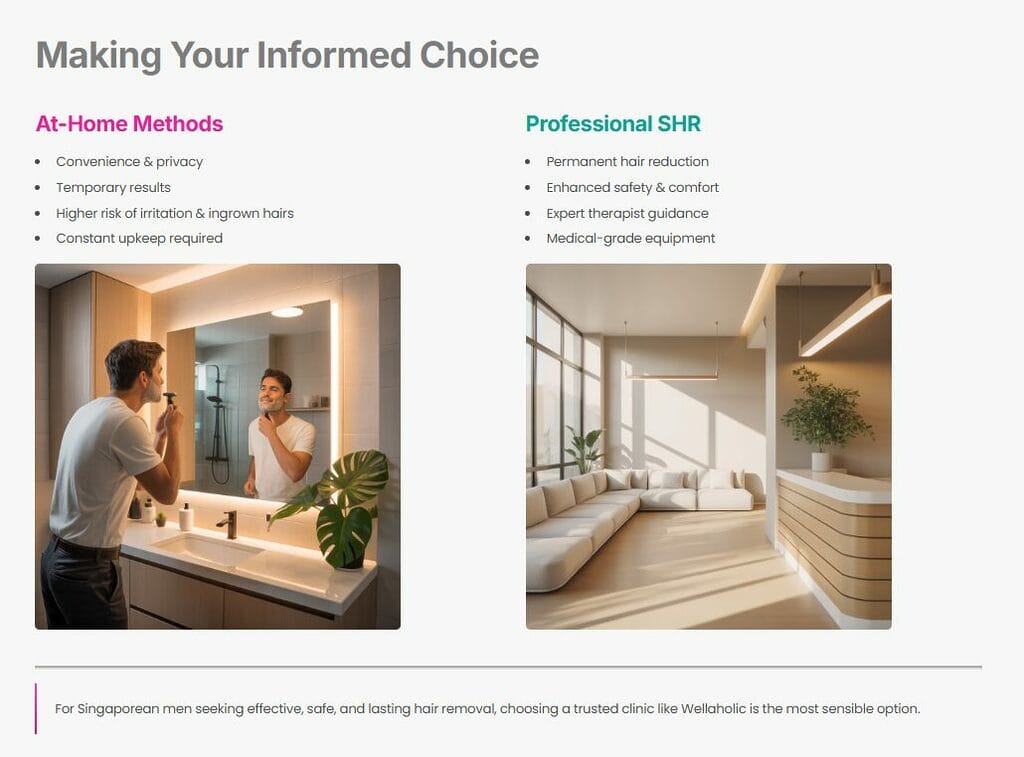 For Singaporean men seeking effective, safe, and lasting hair removal, choosing a trusted clinic like Wellaholic is the most sensible option.